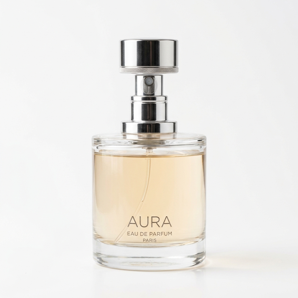 Clear Glass Perfume Bottle